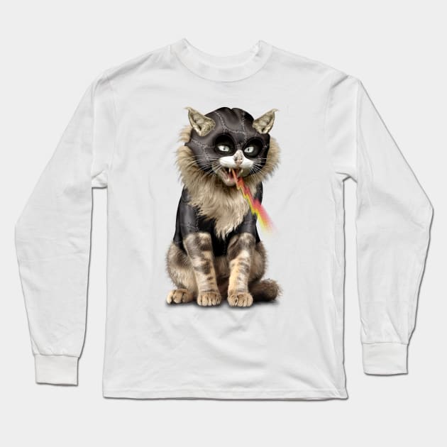 CAT WOMAN SPIT BOLT Long Sleeve T-Shirt by ADAMLAWLESS